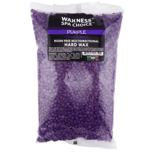 WAXNESS SPA CHOICE ROSIN FREE MULTIDIRECTIONAL HARD WAX PURPLE