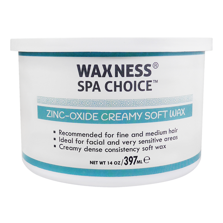 Waxness Spa Choice Zinc Oxide Creamy Soft Wax 14 oz