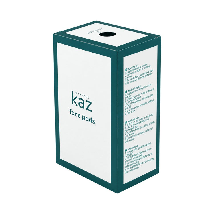 Waxness Kaz Dual Side Face Pads 3" X 3", 60 pcs