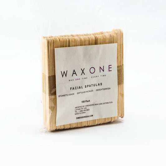 WaxOne 4.5” Wooden Spatulas 100 Pack